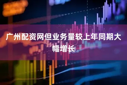 广州配资网但业务量较上年同期大幅增长